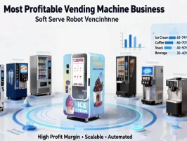Il business più redditizio dei distributori automatici: Soft Serve Robot Vending Machine